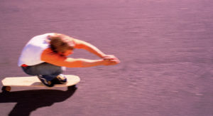 Mitch York downhill 1978. (photo by Bill Zuehl)